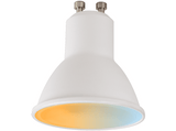 Bombilla inteligente - muvit iO GU10 MIOBULB015, 5.5W, 400lm, Luz RGB/ Blancos D50*H56, Blanco