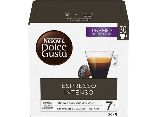 Cápsulas monodosis - Nescafé Dolce Gusto Magnum Espresso Intenso, Arábica y robusta, 30 Unidades