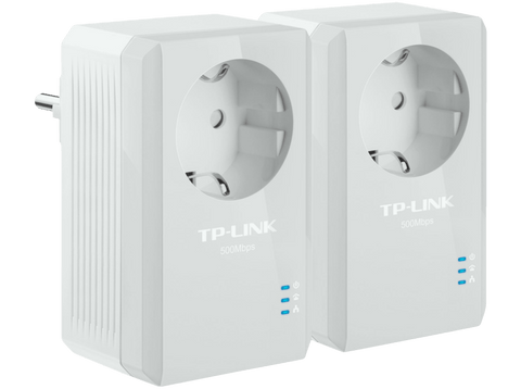 Adaptador - TP-Link TL-PA4010P KIT, 600 Mbps, Cobertura Internet, Línea Eléctrica, 2 Puertos