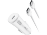 Cargador USB para coche - Cellular Line CBRSMKITC2CPD25WW, 25W, USB-C, Universal, Blanco