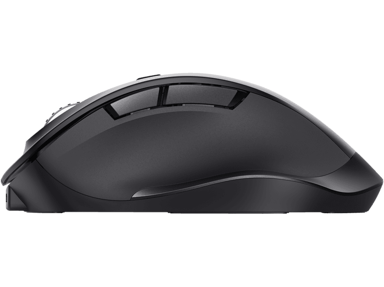 Ratón inalámbrico - Trust Fyda Wireless, 2400 dpi, Wireless, Recargable, Ergonómico, Negro