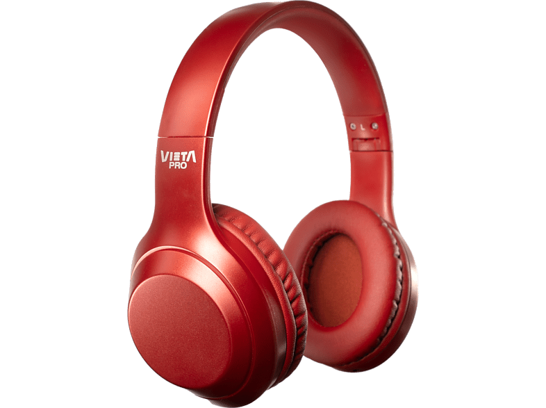 Auriculares inalámbricos - Vieta Pro Silence 2, Dual Pairing, ANC -25dB; 20h, Bluetooth, Rojo