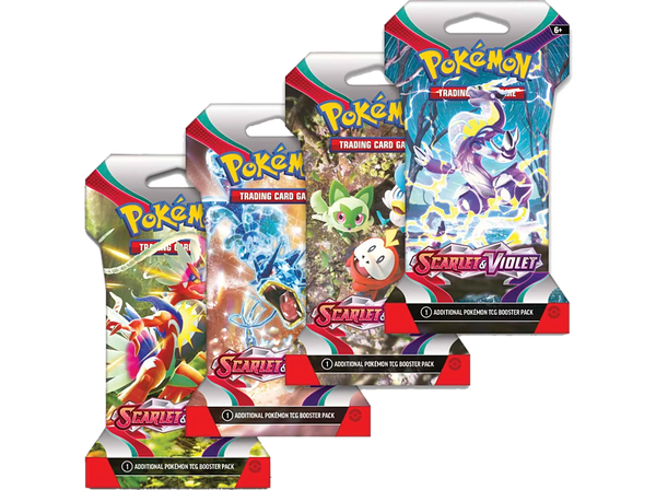 Juego - Magicbox Pokémon TCG: Scarlet & Violet Sleeved, Booster con 10 cartas, Aleatorio (Inglés)