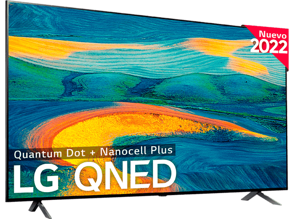TV QNED 75" - LG 75QNED7S6QA, UHD 4K, α5 Gen5 AI Processor 4K, Smart TV, DVB-T2 (H.265), Negro