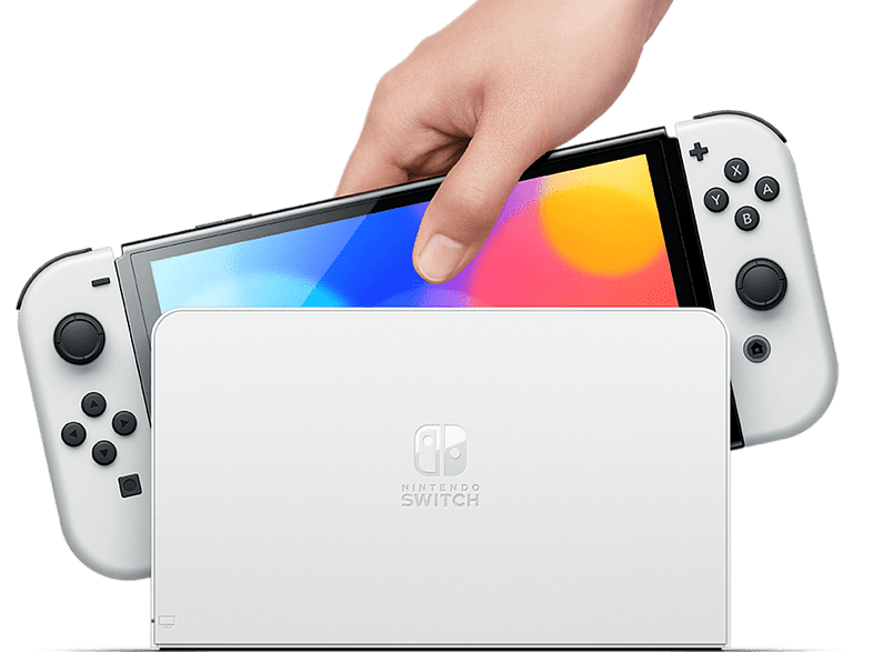 Consola - Nintendo Switch OLED, 7, Joy-Con, 64 GB, Blanco