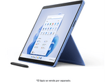 Convertible 2 en 1 - Microsoft Surface Pro 9, 13 2K QHD+, Intel® Evo™ Core™ i5-1235U, 8 GB RAM, 256 GB SSD, W11 Home, Saphire