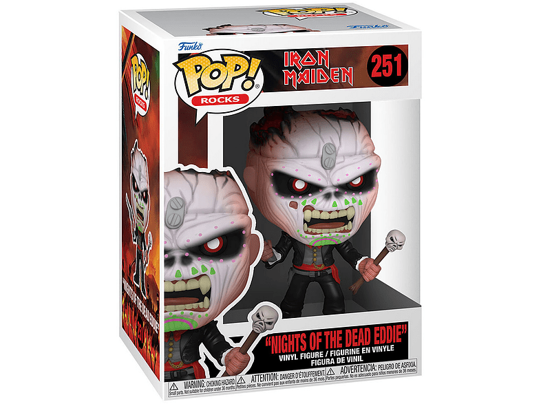 Figura - Sherwood Funko POP!, Music (Iron Maiden) - Nights Of The Dead Eddie, 9.50 cm, Vinilo, Multicolor