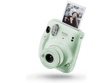 Cámara instantánea - Fujifilm Instax Mini, Flash integrado, Fotos tamaño tarjeta, Verde pastel