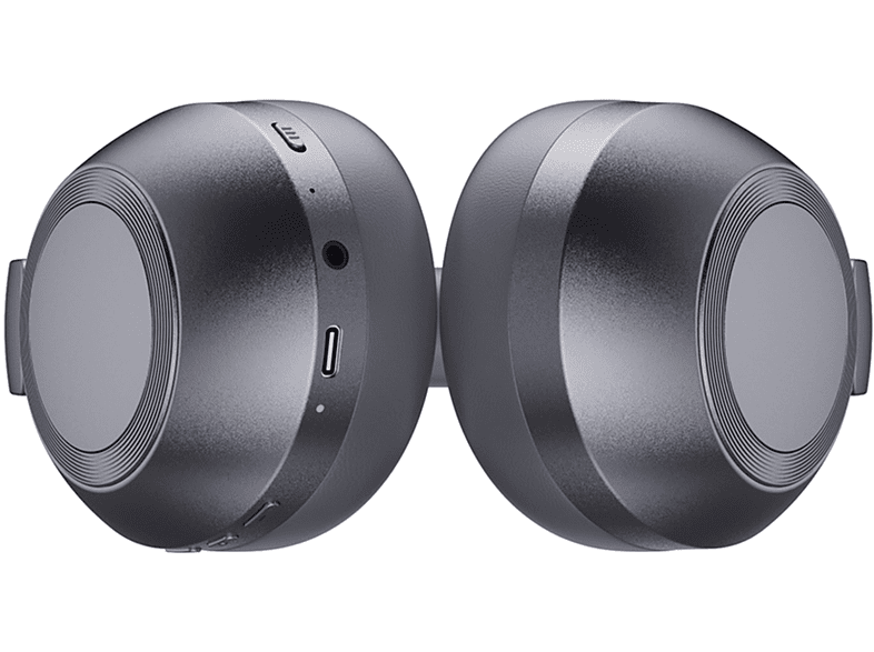 Auriculares inalámbricos - Vieta Pro Way 3, Dual Pairing, Gaming Mode, Doble plegado, 50 hs, Titanio