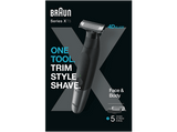 Barbero - Braun Series X XT5100,  Recortadora de Barba, Afeitadora para cuerpo, Peines bidireccionales