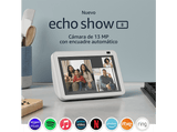 Pantalla inteligente con Alexa - Amazon Echo Show 8 (2ª gen, mod. 2021), HD 8”, 13 MP, Blanco