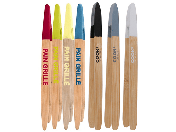 Pinza para tostadas - CMP Paris Cmpku6119, De bambú, Con imán, 24 cm, Color aleatorio