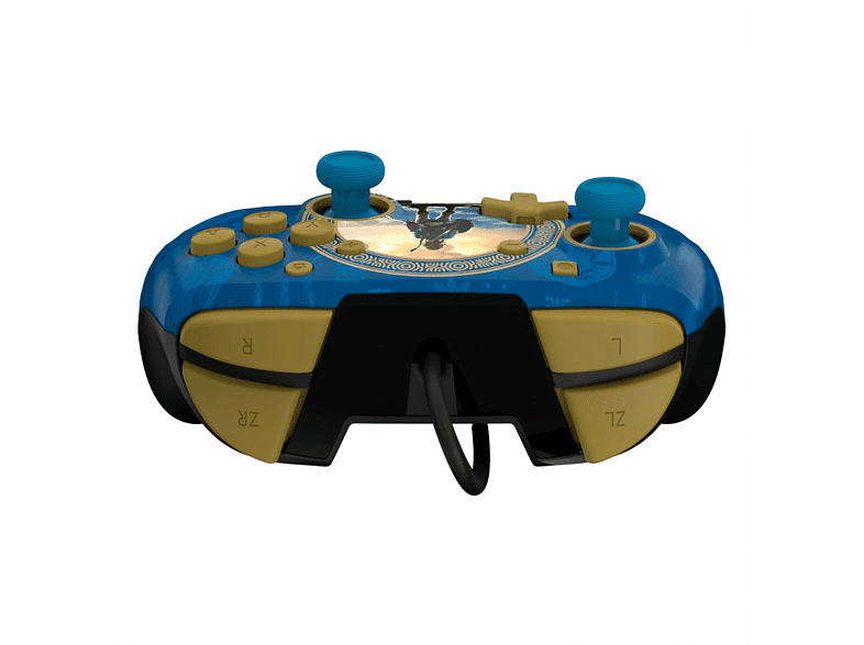 Mando - PDP Rematch Wired Zelda Hyrule Blue, Nintendo Switch, Con Cable, USB, Hyrule Blue