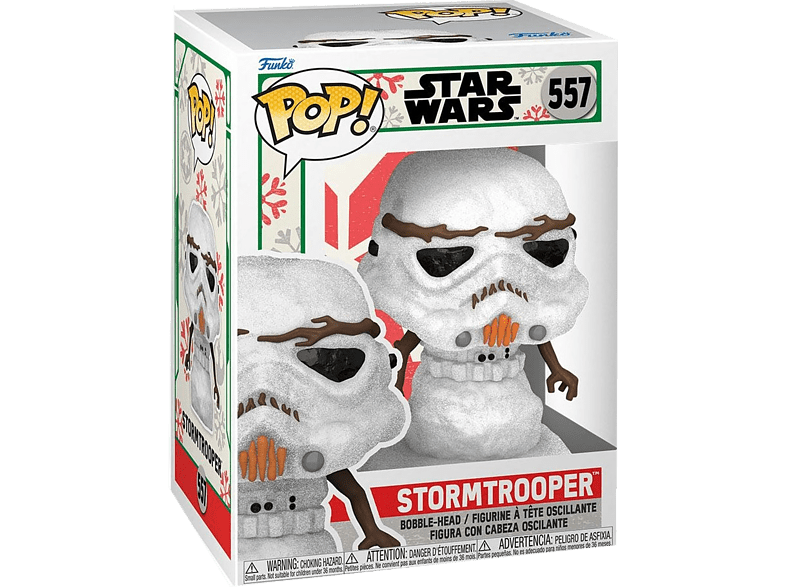 Figura - Funko POP! Star Wars Holiday: Snowman Stormtrooper, Vinilo, 9.5 cm