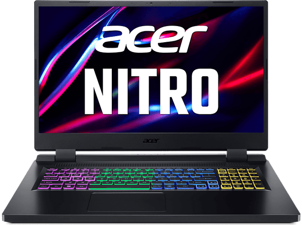 Portátil gaming - Acer Nitro AN517-55-78S2, 17.3" Full-HD, Intel® Core™ i7-12700H, 16GB RAM, 512GB SSD, GeForce RTX™ 3050Ti, Windows 11 Home, Negro