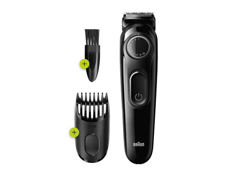 Recortadora De Barba - Braun, BT3222 Recortadora De Barba Y Cortapelos Para Hombre, 20 Ajustes De Longitud