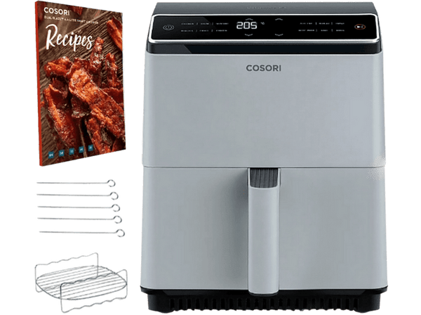 Freidora de aire - Cosori KOSP0015EUN Dual Blaze Chef Edition,1700W,  6.4l, 12 Preajustes,Sistema 360 ThermoIQ