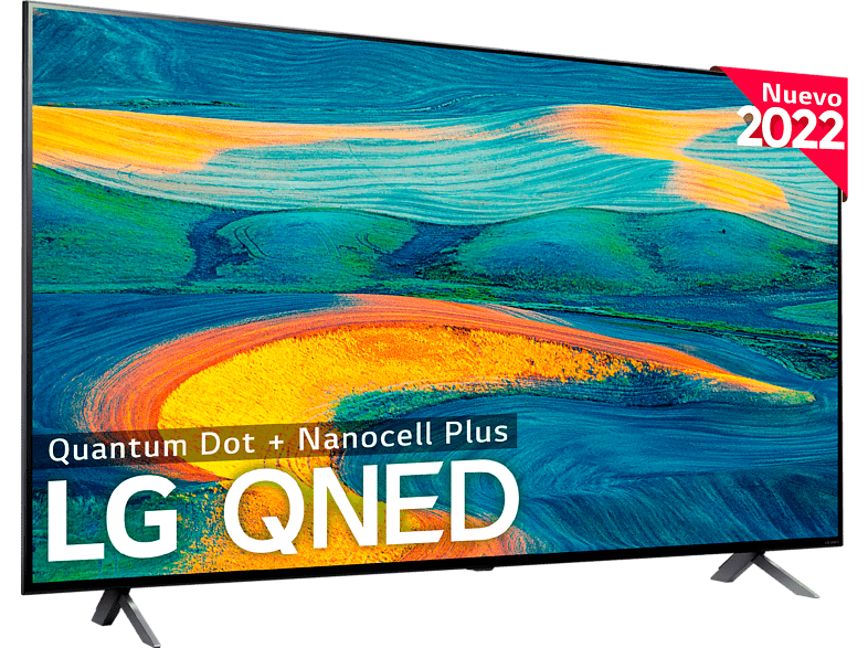 TV QNED 65 - LG 65QNED7S6QA, UHD 4K, α5 Gen5 AI Processor 4K, Smart TV, DVB-T2 (H.265), Negro