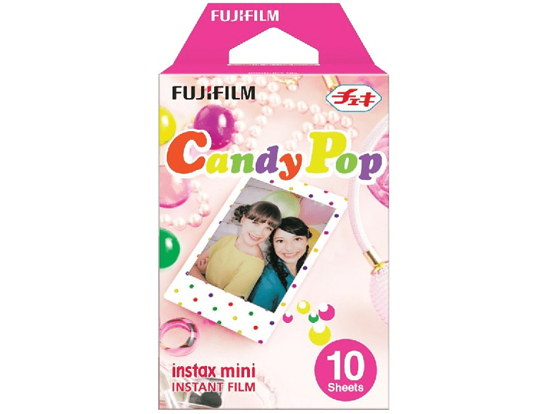 Película fotográfica - Fujifilm ColorFilm Instax Mini Candy Pop, 10 hojas