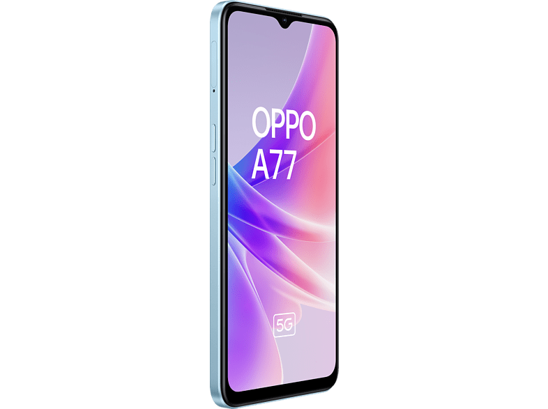 Móvil - OPPO A77 5G, Ocean Blue, 128 GB, 6GB RAM, 6.56 HD+, MediaTek Dimensity 810 5G, 5000 mAh, Android 12