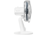 Ventilador de sobremesa - Rowenta VU2730F0, 45 m³/min, 38 dB, 4 Velocidades, Giratorio, Blanco