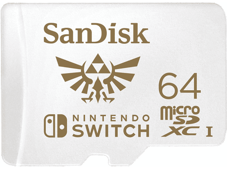 Tarjeta micro SDXC - SanDisk Extreme Nintendo Switch, 64 GB, Hasta 100 mb/s, Licencia Nintendo Switch, Blanco