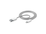 Adaptador de USB a Lightning - Cellularline USBDATAMFISMARTW, Cable de datos y carga, 1m, Blanco