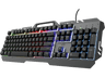 Teclado gaming - GXT 853 Esca Metal Rainbow, USB, Retroiluminación RGB, 12 Teclas Programables, USB, Negro