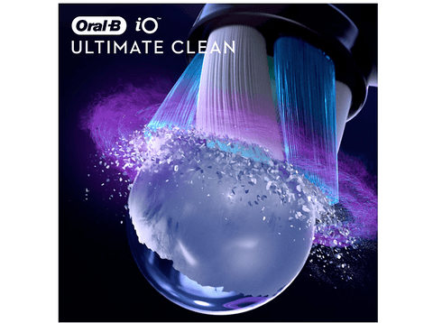 Recambio para cepillo dental - Oral-B iO Ultimate Clean Black, Cabezales De Recambio, Pack De 2 Unidades