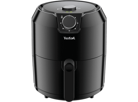 Freidora -Tefal Easy Fry EY2018, 1500 W, 4,2 l, Aire caliente, 8 programas, Táctil, Negro