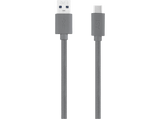 Cable USB - ISY IFC-1800-GY-C, USB-C a USB-A, Universal, 1.80 m, Gris