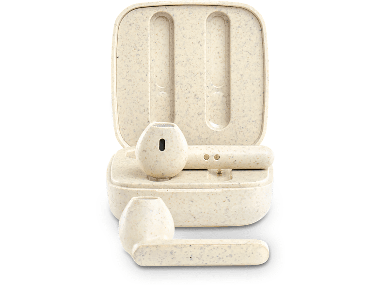 Auriculares True Wireless - Vieta Pro ECO-UNO, Materiales ecológicos, IPX4,  Hasta 20 h, Marrón