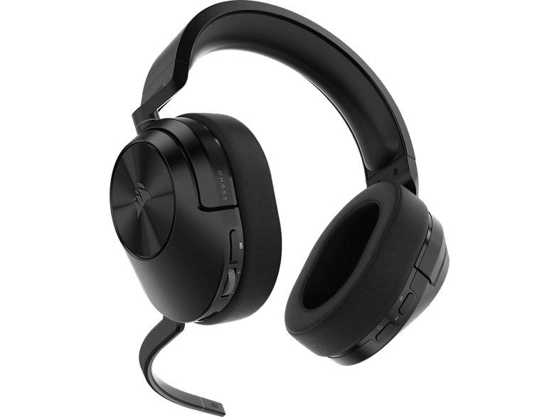 Auriculares gaming - Corsair HS55 Wireless, Bluetooth, Micrófono Omnidireccional, Carbón