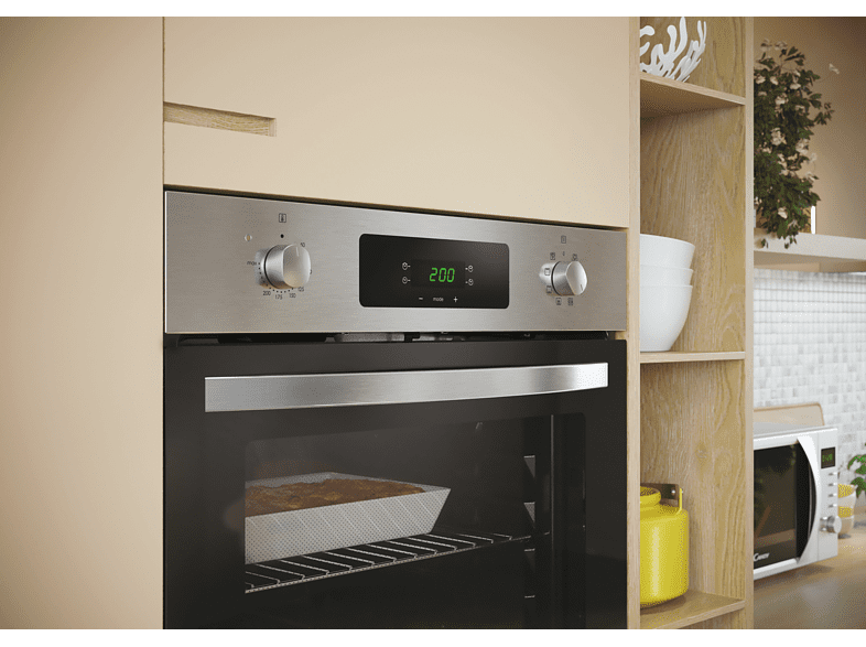 Horno - Candy Idea FIDC X605, Integrable, Multifunción, 60cm, 65L, 8 funciones, Display Touch, Inox