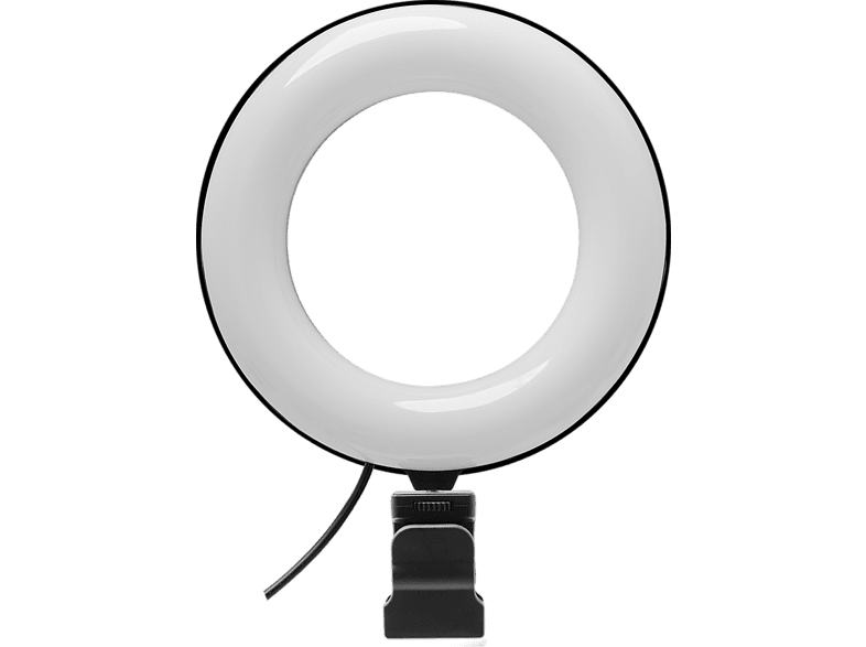 Aro de luz - Nacon Bigben, Para vlogging, Telón de fondo verde, LED, Universal, Negro