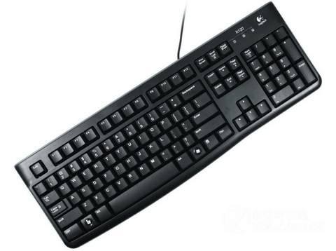 Teclado PC - Logitech K120, USB, ultrafino, color negro