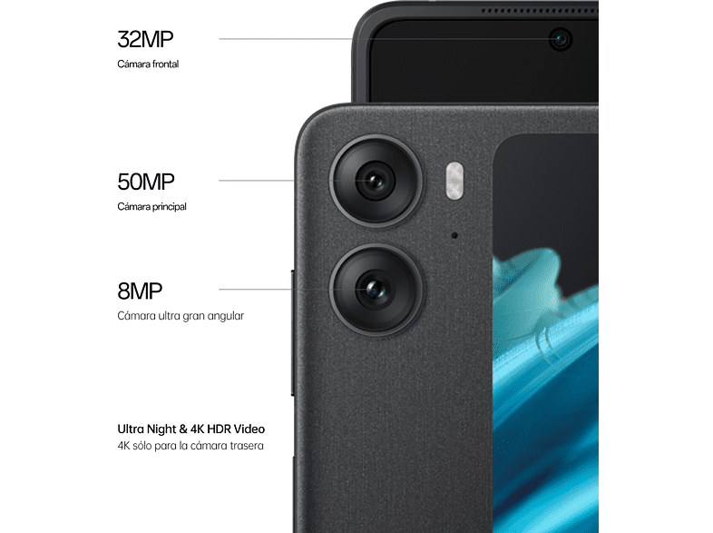 Móvil - OPPO Find N2 Flip, Astral Black, 256GB, 8GB RAM, 6.8 FHD+, Plegable, Cámara 50+8MP, 4300mAh, Dual Nano SIM