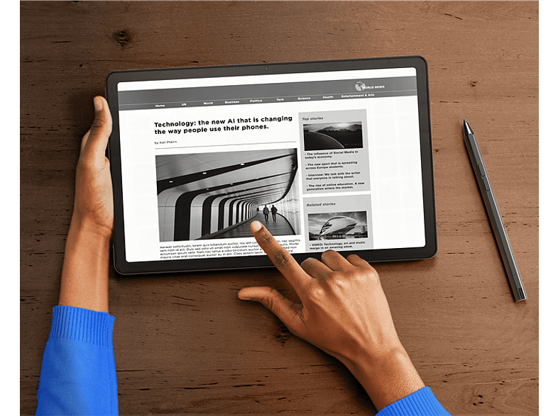 Tablet - Lenovo Tab M10 Plus (3rd Gen) 10,6  DCI 2K, 4GB RAM, 128GB eMCP, WiFi, MediaTek Helio G80, Android™ 12 o posterior, Funda + pen