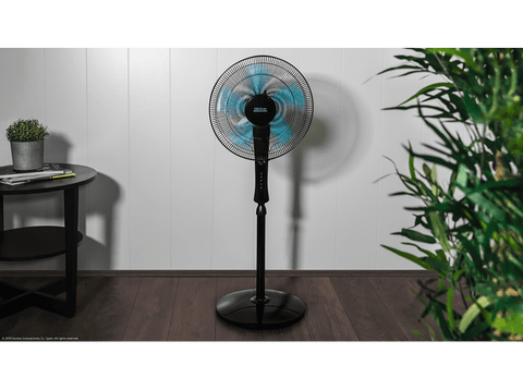 Ventilador de pie - Cecotec EnergySilence 520 Power Black, 50 W, 5 Velocidades, Negro metalizado