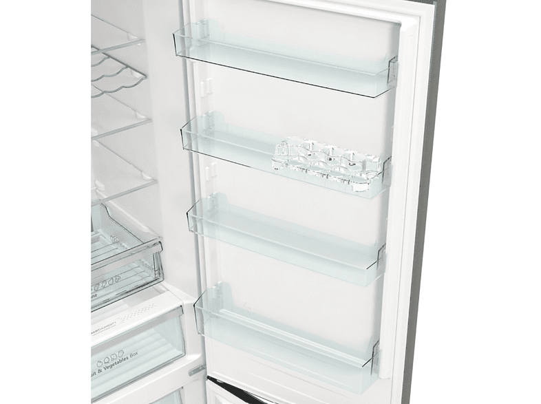 Frigorífico combi - Hisense RB470N4SIC, 110 W, 361 l, Total No Frost, 200 cm, Multi Airflow, Súper Freeze, Inox
