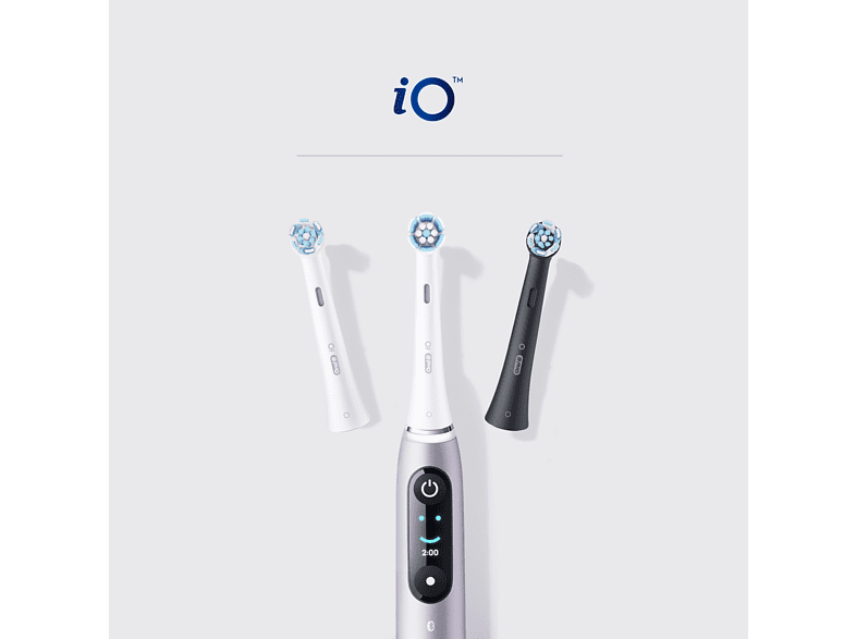 Recambio para cepillo dental - Oral-B iO Gentle Care, Pack De 4 Unidades, Blanco