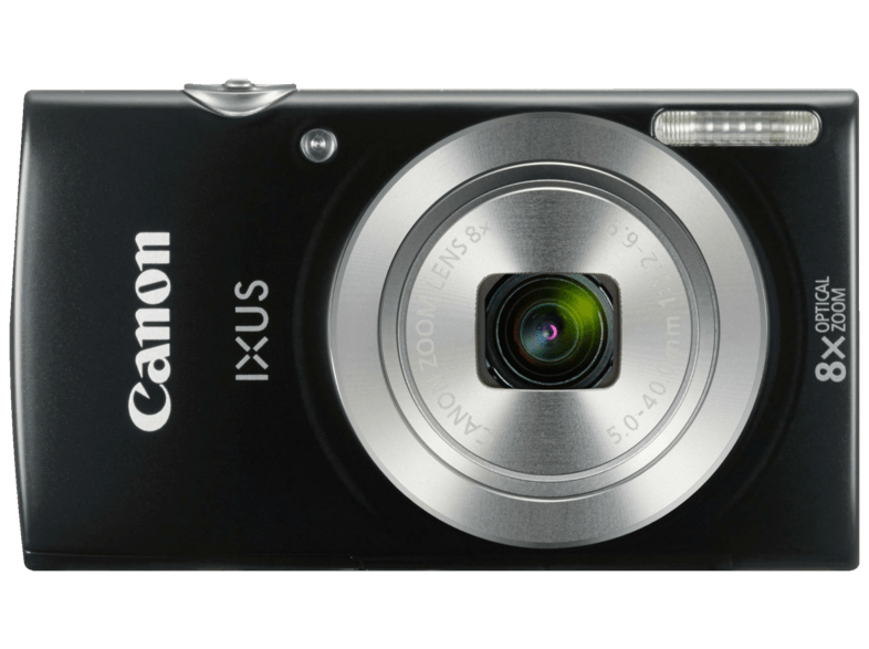 Cámara - Canon Ixus 185, 20 mpx, 8x, HD, Funda, Negro