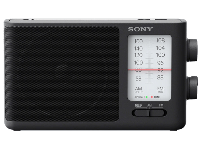 Radio portátil - Sony ICF506.CED, AM/FM, Negro