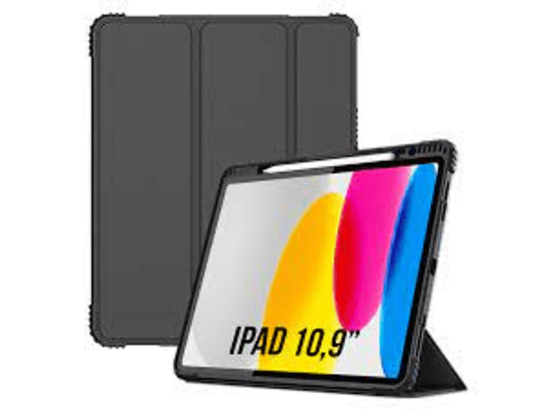 Funda tablet - Maillon Technologique Trifold Stand Case Ipad 10,9, Anti-manchas, Negro