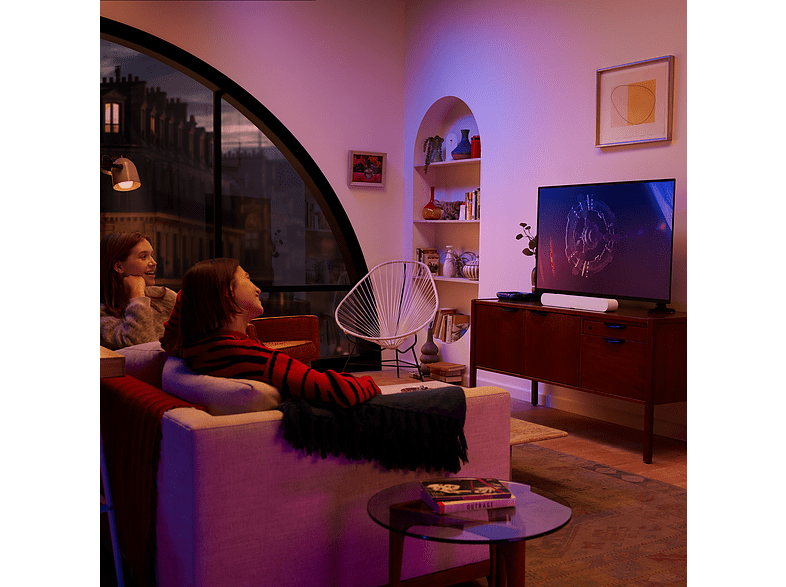 Barra de sonido - Sonos Ray, WiFi, AirPlay 2, Control táctil, Luces LED, Blanco