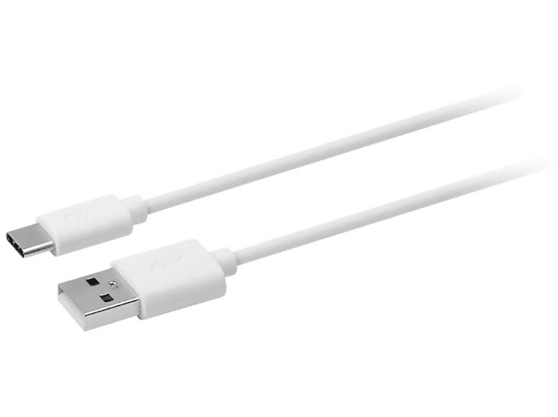 Cable USB - OK OZB-543, De USB a USB Tipo-C, Pack de 3, Tamaños diferentes, Blanco
