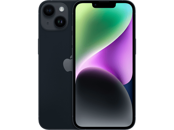 Apple iPhone 14, Medianoche, 256 GB, 5G, 6.1" OLED Super Retina XDR, Chip A15 Bionic, iOS