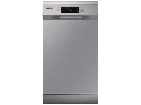 Lavavajillas - Samsung DW50R4070FS/EC, 45 cm, 10 Servicios, 6 Programas, Apertura de puerta automática, Inox