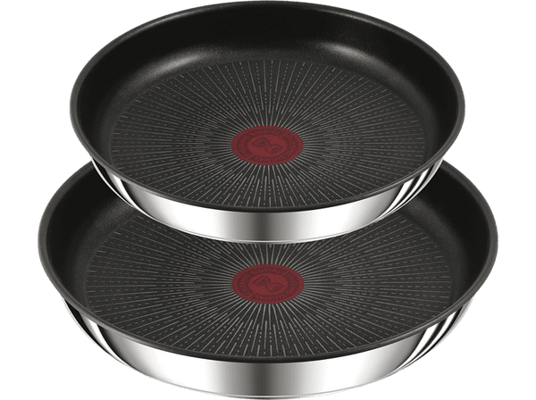 Set de sartenes - Tefal Ingenio Preference L97394 24-28, Antiadherente, Acero Inoxidable, Con Mango, Negro
