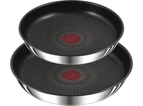 Set de sartenes - Tefal Ingenio Preference L97394 24-28, Antiadherente, Acero Inoxidable, Con Mango, Negro